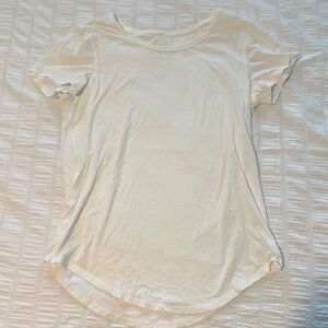 lululemon athletica Cream Short Sleeve Tee